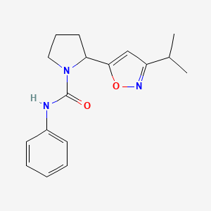 N-Phenyl-2-[3-(propan-2-YL)-1,2-oxazol-5-YL]pyrrolidine-1-carboxamide