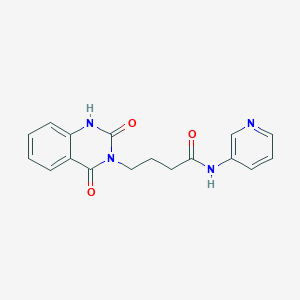 4-(2-hydroxy-4-oxoquinazolin-3(4H)-yl)-N-(pyridin-3-yl)butanamide