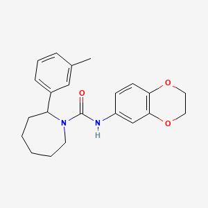 N-(2,3-dihydro-1,4-benzodioxin-6-yl)-2-(3-methylphenyl)azepane-1-carboxamide