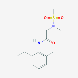 N-(2-ethyl-6-methylphenyl)-2-[methyl(methylsulfonyl)amino]acetamide