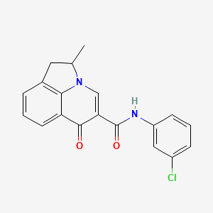 N-(3-chlorophenyl)-2-methyl-6-oxo-1,2-dihydro-6H-pyrrolo[3,2,1-ij]quinoline-5-carboxamide