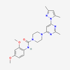 N-(2,4-dimethoxyphenyl)-4-[6-(3,5-dimethyl-1H-pyrazol-1-yl)-2-methyl-4-pyrimidinyl]-1-piperazinecarboxamide