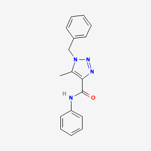 molecular formula C17H16N4O B4496729 1-benzyl-5-methyl-N-phenyl-1H-1,2,3-triazole-4-carboxamide 