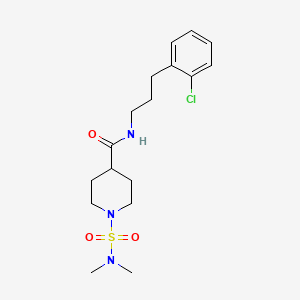 N-[3-(2-chlorophenyl)propyl]-1-(dimethylsulfamoyl)piperidine-4-carboxamide