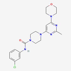 N-(3-CHLOROPHENYL)-4-[2-METHYL-6-(MORPHOLIN-4-YL)PYRIMIDIN-4-YL]PIPERAZINE-1-CARBOXAMIDE