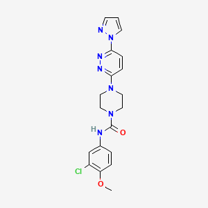 molecular formula C19H20ClN7O2 B4496818 N-(3-chloro-4-methoxyphenyl)-4-[6-(1H-pyrazol-1-yl)-3-pyridazinyl]-1-piperazinecarboxamide 