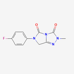 6-(4-fluorophenyl)-2-methyl-6,7-dihydro-3H-imidazo[5,1-c][1,2,4]triazole-3,5(2H)-dione