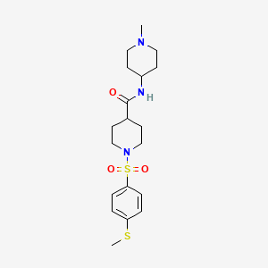 N-(1-methyl-4-piperidinyl)-1-{[4-(methylthio)phenyl]sulfonyl}-4-piperidinecarboxamide