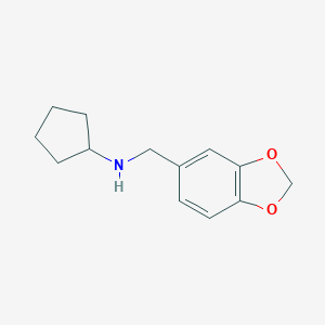molecular formula C13H17NO2 B044969 N-(1,3-benzodioxol-5-ylmethyl)cyclopentanamine CAS No. 114413-77-3