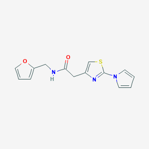 2-(2-(1H-pyrrol-1-yl)thiazol-4-yl)-N-(furan-2-ylmethyl)acetamide