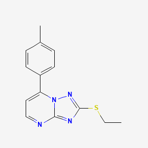 2-(ETHYLSULFANYL)-7-(4-METHYLPHENYL)-[1,2,4]TRIAZOLO[1,5-A]PYRIMIDINE