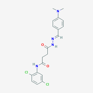N-(2,5-dichlorophenyl)-4-{2-[4-(dimethylamino)benzylidene]hydrazino}-4-oxobutanamide