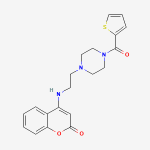 molecular formula C20H21N3O3S B4496973 4-({2-[4-(2-thienylcarbonyl)-1-piperazinyl]ethyl}amino)-2H-chromen-2-one 