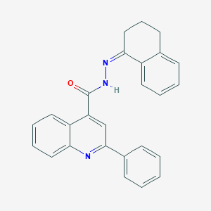 N'-(3,4-dihydro-1(2H)-naphthalenylidene)-2-phenyl-4-quinolinecarbohydrazide