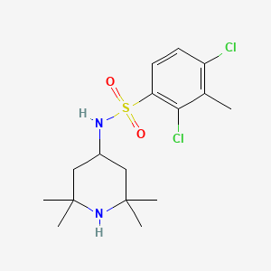 molecular formula C16H24Cl2N2O2S B4497027 2,4-dichloro-3-methyl-N-(2,2,6,6-tetramethyl-4-piperidinyl)benzenesulfonamide 