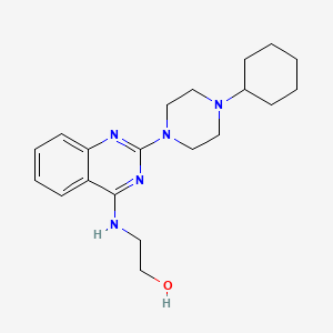 2-((2-(4-Cyclohexylpiperazin-1-yl)quinazolin-4-yl)amino)ethanol