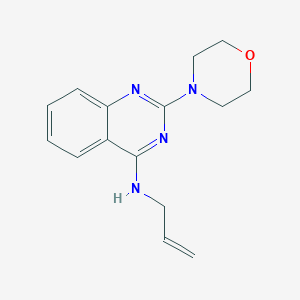 molecular formula C15H18N4O B4497032 N-allyl-2-(4-morpholinyl)-4-quinazolinamine 