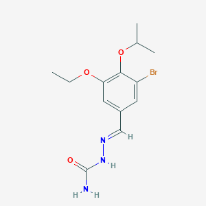 (2E)-2-[3-bromo-5-ethoxy-4-(propan-2-yloxy)benzylidene]hydrazinecarboxamide