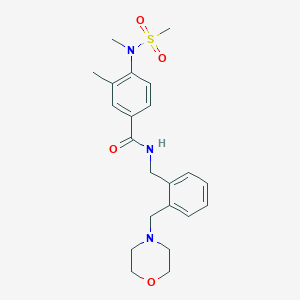 3-METHYL-4-(N-METHYLMETHANESULFONAMIDO)-N-({2-[(MORPHOLIN-4-YL)METHYL]PHENYL}METHYL)BENZAMIDE