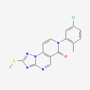 7-(5-chloro-2-methylphenyl)-2-(methylsulfanyl)pyrido[3,4-e][1,2,4]triazolo[1,5-a]pyrimidin-6(7H)-one