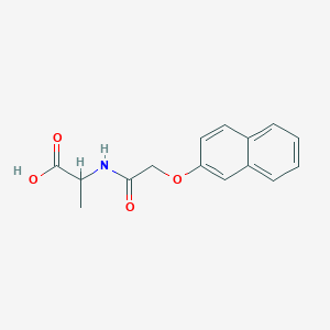 molecular formula C15H15NO4 B4497217 N-[(2-naphthyloxy)acetyl]alanine 