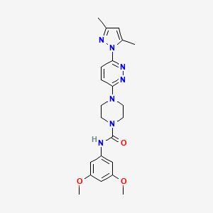 N-(3,5-dimethoxyphenyl)-4-[6-(3,5-dimethyl-1H-pyrazol-1-yl)-3-pyridazinyl]-1-piperazinecarboxamide