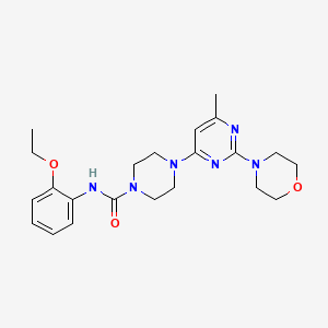 N-(2-Ethoxyphenyl)-4-[6-methyl-2-(morpholin-4-YL)pyrimidin-4-YL]piperazine-1-carboxamide