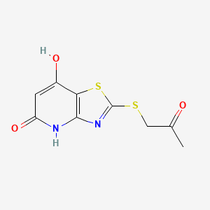 molecular formula C9H8N2O3S2 B4497310 7-hydroxy-2-[(2-oxopropyl)thio][1,3]thiazolo[4,5-b]pyridin-5(4H)-one 