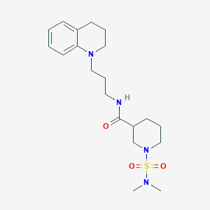 1-(DIMETHYLSULFAMOYL)-N-[3-(1,2,3,4-TETRAHYDROQUINOLIN-1-YL)PROPYL]PIPERIDINE-3-CARBOXAMIDE