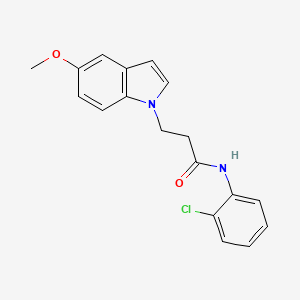 N-(2-chlorophenyl)-3-(5-methoxy-1H-indol-1-yl)propanamide