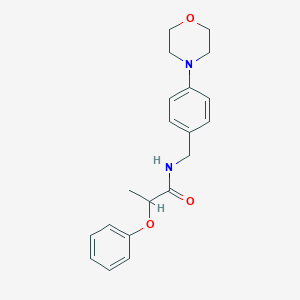 molecular formula C20H24N2O3 B4497366 N-[4-(morpholin-4-yl)benzyl]-2-phenoxypropanamide 