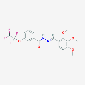 3-(1,1,2,2-tetrafluoroethoxy)-N'-(2,3,4-trimethoxybenzylidene)benzohydrazide