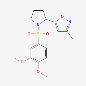 5-{1-[(3,4-dimethoxyphenyl)sulfonyl]-2-pyrrolidinyl}-3-methylisoxazole