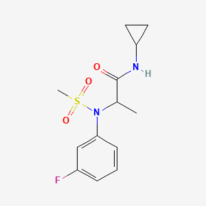 N-CYCLOPROPYL-2-[N-(3-FLUOROPHENYL)METHANESULFONAMIDO]PROPANAMIDE