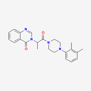 3-{2-[4-(2,3-dimethylphenyl)-1-piperazinyl]-1-methyl-2-oxoethyl}-4(3H)-quinazolinone