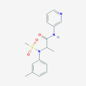 N~2~-(3-methylphenyl)-N~2~-(methylsulfonyl)-N~1~-3-pyridinylalaninamide