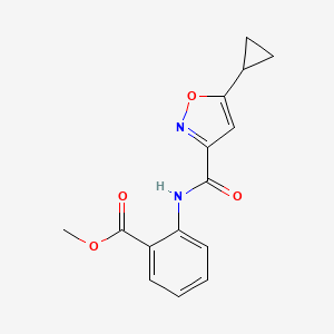 methyl 2-{[(5-cyclopropyl-3-isoxazolyl)carbonyl]amino}benzoate