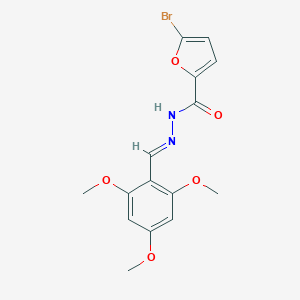 molecular formula C15H15BrN2O5 B449745 5-bromo-N'-(2,4,6-trimethoxybenzylidene)-2-furohydrazide 