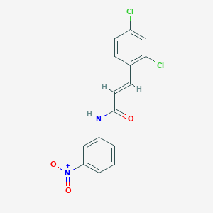 molecular formula C16H12Cl2N2O3 B449748 3-(2,4-dichlorophenyl)-N-{3-nitro-4-methylphenyl}acrylamide 