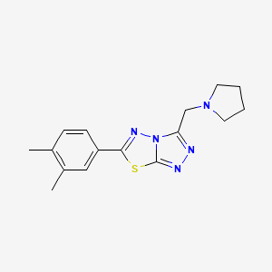 6-(3,4-dimethylphenyl)-3-(1-pyrrolidinylmethyl)[1,2,4]triazolo[3,4-b][1,3,4]thiadiazole