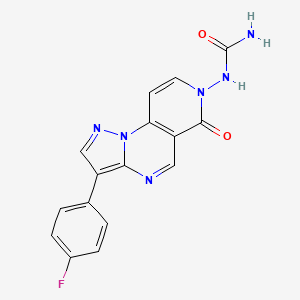 N-[3-(4-fluorophenyl)-6-oxopyrazolo[1,5-a]pyrido[3,4-e]pyrimidin-7(6H)-yl]urea