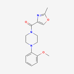 [4-(2-Methoxyphenyl)piperazin-1-yl]-(2-methyl-1,3-oxazol-4-yl)methanone