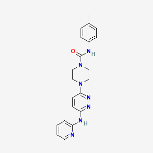 N-(4-methylphenyl)-4-[6-(2-pyridinylamino)-3-pyridazinyl]-1-piperazinecarboxamide