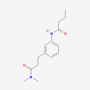 N-{3-[3-(dimethylamino)-3-oxopropyl]phenyl}butanamide