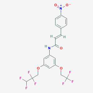 3-{4-nitrophenyl}-N-[3-(2,2,3,3-tetrafluoropropoxy)-5-(2,2,2-trifluoroethoxy)phenyl]acrylamide