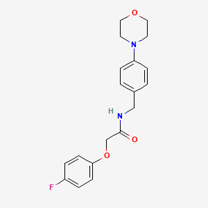 2-(4-FLUOROPHENOXY)-N-{[4-(MORPHOLIN-4-YL)PHENYL]METHYL}ACETAMIDE