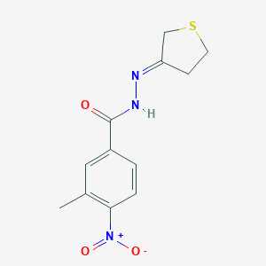 molecular formula C12H13N3O3S B449770 N'-[(3E)-dihydrothiophen-3(2H)-ylidene]-3-methyl-4-nitrobenzohydrazide 