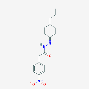 2-(4-nitrophenyl)-N'-(4-propylcyclohexylidene)acetohydrazide