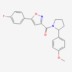 5-(4-fluorophenyl)-3-{[2-(4-methoxyphenyl)-1-pyrrolidinyl]carbonyl}isoxazole