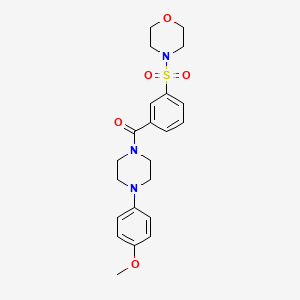 4-{3-[4-(4-methoxyphenyl)piperazine-1-carbonyl]benzenesulfonyl}morpholine